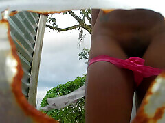 Down the hole of the beach room