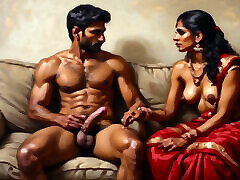 Hot indian village aunty gets her pussy creampied by city boy