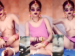 Desi cute aunty video call sex special bob massage oil fingerings on video call