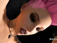 Sexy slut Thacceq gets fucked hard in abandoned VR subway - deep blowjob & raw pounding