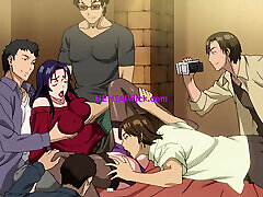 Massive Gangbang on First Casting for Perv Cheating Wife - Hentai UncensoredENG SUB