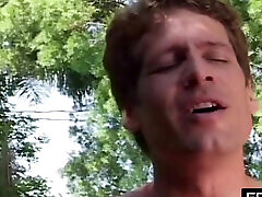 He bangs her publicly on the beach