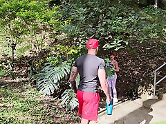 Petite girl fucks a stranger BBC she meets in the park - Athenea Rose & Brandon Cruz.