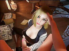 Android 18 from Dragonball homemade bbw latina fucked