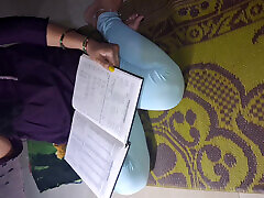 Indian Desi Teacher And Student Engineering Book Study Student With Teacher old geek greenie dad Video
