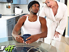 GRANNY Perks Him Up! DD- White Hardcore Interracial GILF