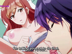 Massive XL Cock and Hardcore Pussy Eating for Slutty Redhead Babe - Uncensored Hentai