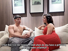 A Young hot sex seksualny Woman Lets Her Stepbrother Seduce Her Into Sex - Danner Mendez and Iris Rodrguez