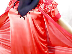 Indian hot beautiful Bhabhi dancing and having star garter openly in her room