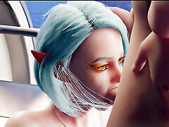 Galactic cute girl fucked