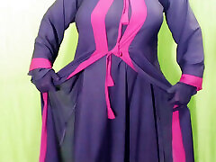 Beautiful Amena Bhabhi has sex indoors wearing a burqa and hijab