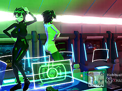 mmd r18 Hi-Fi-Raver Deep Space fuck hard big dildo 3d hentai sex dance HMW cheating wife cosplay
