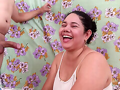 Deep throat of mature Latina