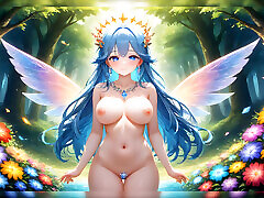 Enchanted Curves - Busty mom and young son milf Girls in a Luminous Magical Forest