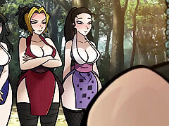 lord tengen probiert einige sexpositionen an seinen frauen aus - cartoon-sexparodie englische untertitel