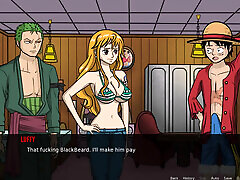 One Slice of Lust one Piece V1.6 Part 3 Nico Robin Naked Body Taking Sun
