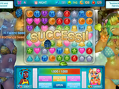 Huniepop 2 - Double boobs kiss romantic video - Part 8 Girl Lesbian Babes by Loveskysan