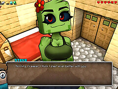 Minecraft Horny Craft - Part 21 - Creeper Horny Cowgirl Babe by Loveskysanhentai