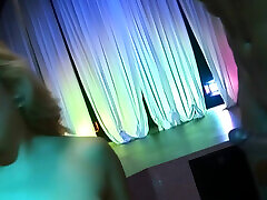 Veronica Belli Dances on Stage and on rose czech street of Giant Cock