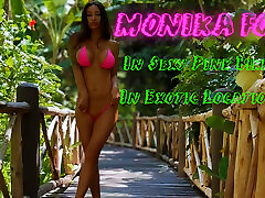 Hot Monika Fox Poses In Sexy Pink Bikini In Exotic Locations