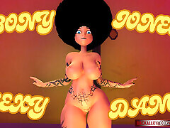 murzyn sexy dance-360-vr-4k-googging wokół na kamery