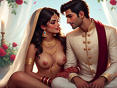 Foursome lucky indian college boy fucks three hot milf in hotel room