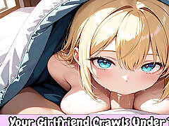 Your Girlfriend Crawls Under The Blankets And Asks For Your Cum - Erotic Audio Roleplay
