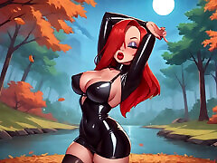 Happy Halloween by Stepsister Jessica from Who Framed Roger Rabbit! Perfect Big Boobs Bouncing