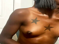 Merlin Milks Her T-spot and Oils Her Tits