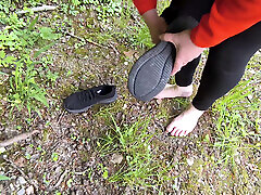 complete naked tit slapping near train bridge