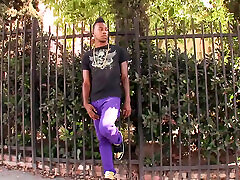 All in black sex for two black studs