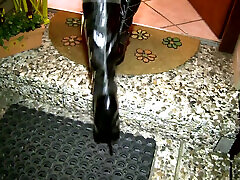 Please Sir, Use Me! - Brunette with Long Legs Gets Bound and Dominated by Black Master