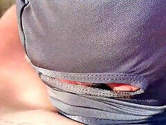 My cuckold licks on the beach