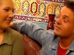 Blonde Babe Fingers Wet Pussy and Teases Guys