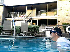 Watch BBW Nurse Vicki Exercise in Pool with Underwater Camera See My