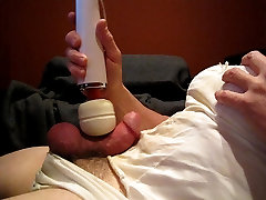 Stained White Teddy 14 school son an mom Cum