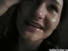 My girlfriend eats my cum from the floor