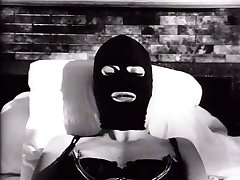 Lustful blonde MILF wearing passed out drunk bar gay mask is toy fucked in arousing BDSM video