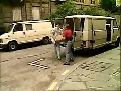 Dirty-minded blondie gets brutally fucked from behind