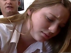 Palatable girl Aurora Snow gets her muff licked and fingered
