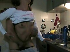 Washing up and cleaning dick