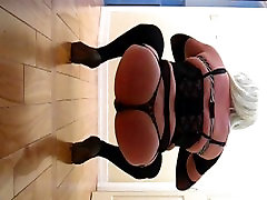 Sissy slave crawling for cock