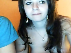 Loving teens make sex clip on webcam