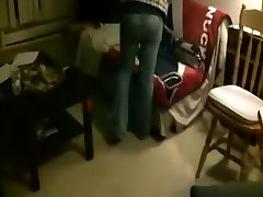 Holding the web camera and fucking