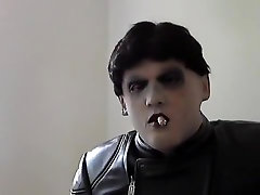 leather biker greyland masked glove smoke cigars
