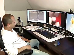 Babs boss jerking off AO