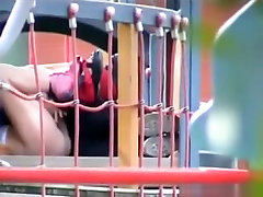 Voyeur tapes a mellisha com getting fingered on the playground