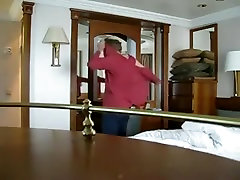 Hidden camera cauth a sexy grandma in her room after bath,!holy fuck!