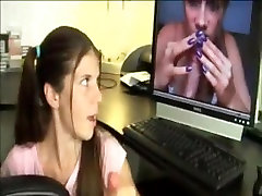 girlfriend helps brothers ally to cum