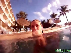 Prolapsed ass squirts milk in the l
